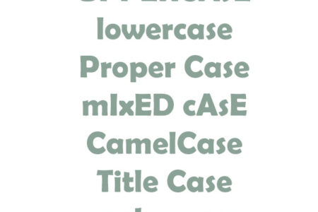 Case sensitivity